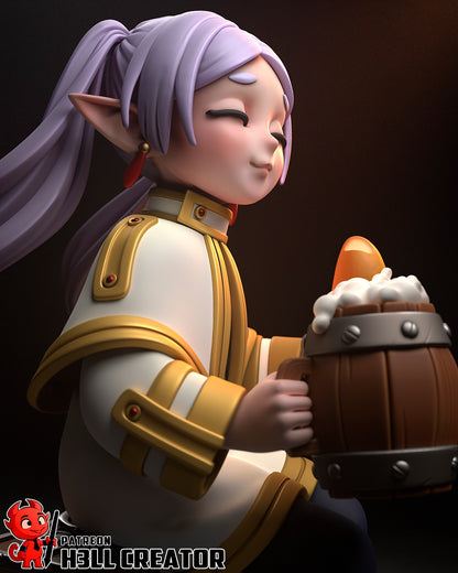 1:12 Happy Little Mage | Resin Garage Kit Figure Game Fan Art | h3LL creator