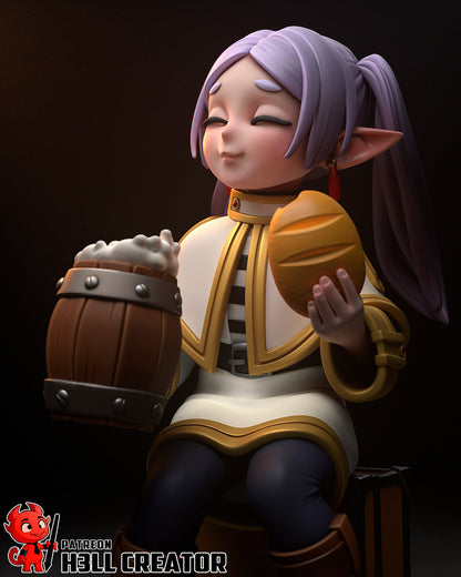 1:12 Happy Little Mage | Resin Garage Kit Figure Game Fan Art | h3LL creator