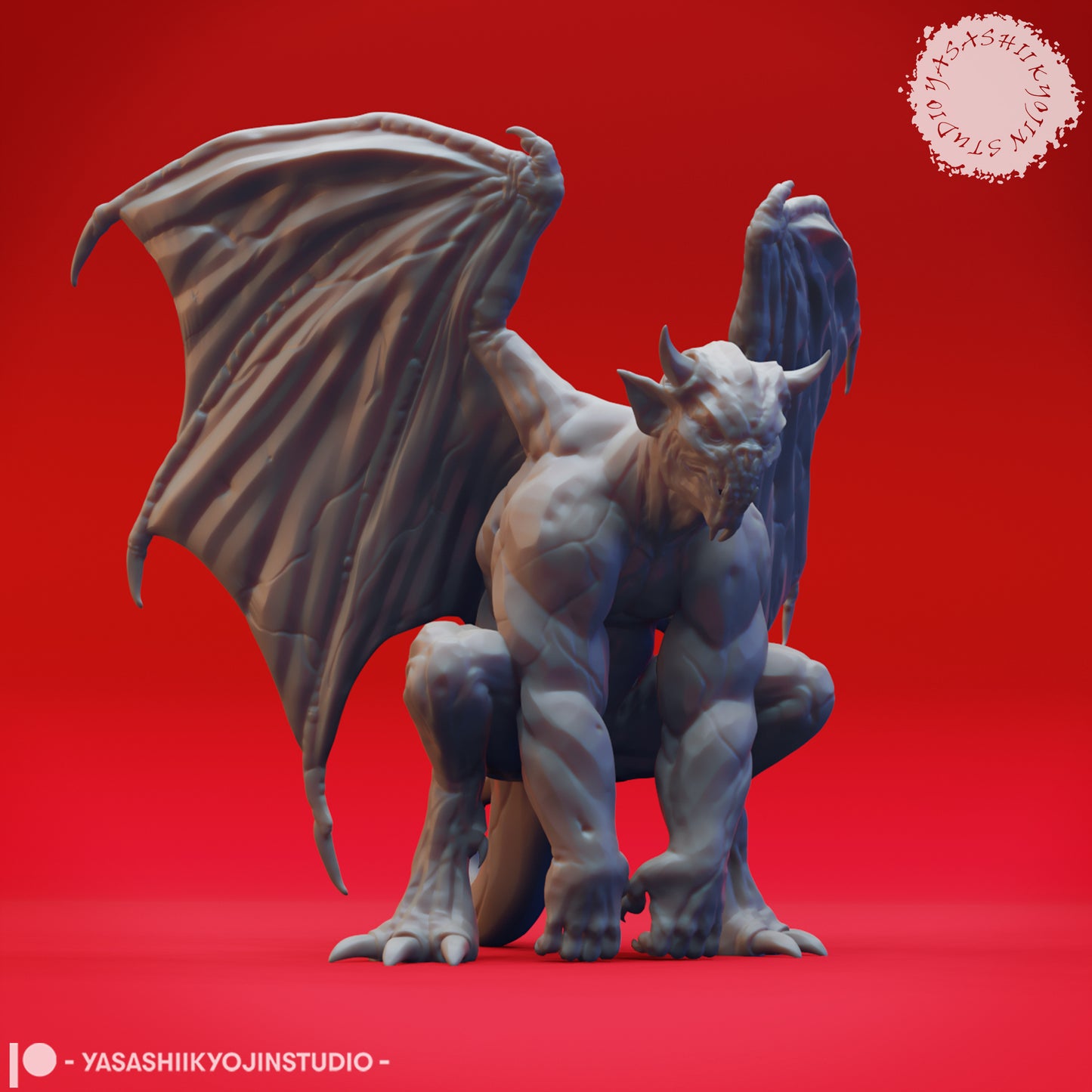 Gargoyles | D&D TTRPG Monster Miniature | Yasashii Kyojin Studio