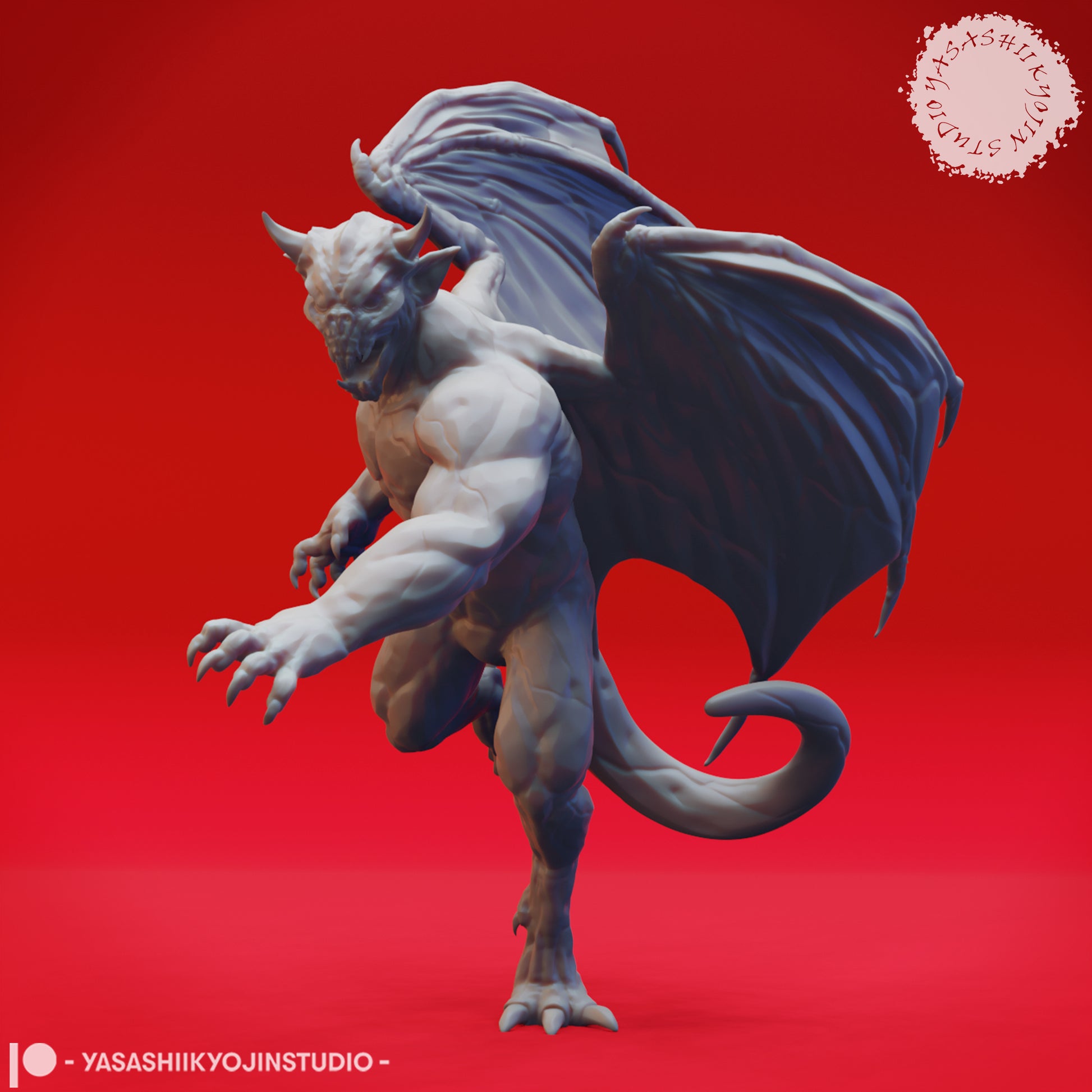 Gargoyles | D&D TTRPG Monster Miniature | Yasashii Kyojin Studio