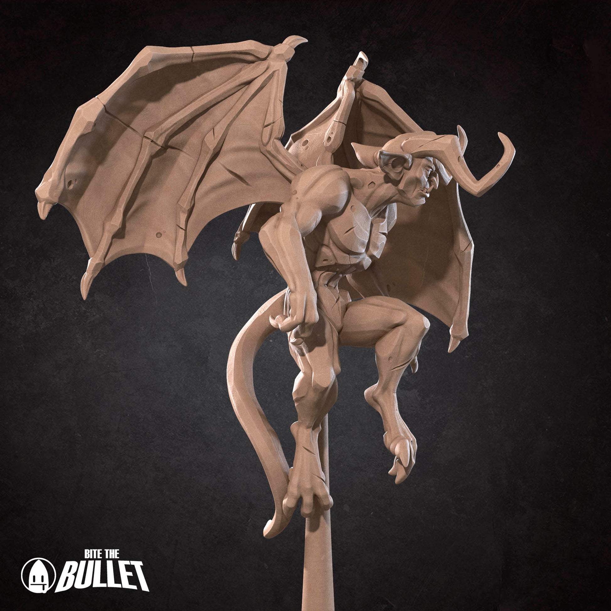 D&D Gargoyles miniature by Tattles Told 3D, detailed fantasy tabletop game figure for role-playing gameplay.