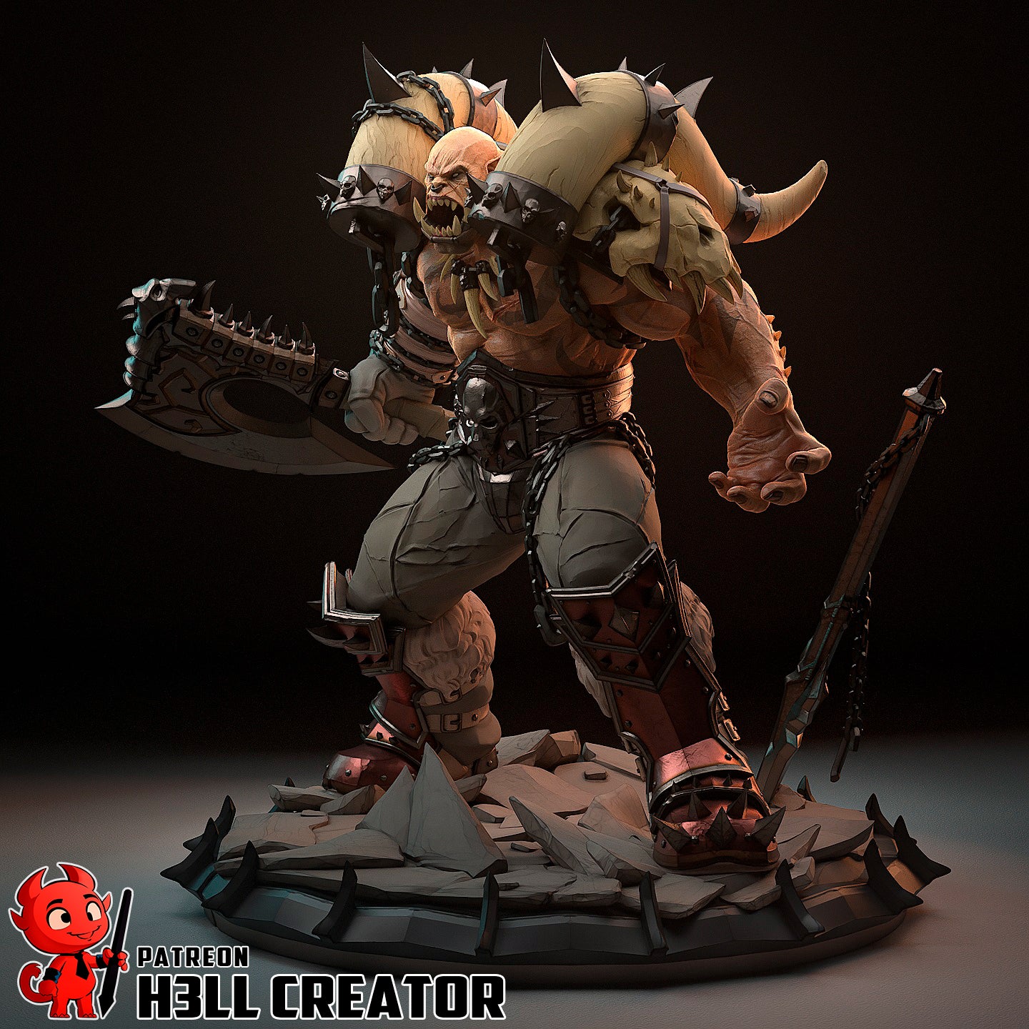 1:12 Son of Hellscream | Resin Garage Kit Figure Game Fan Art | h3LL creator