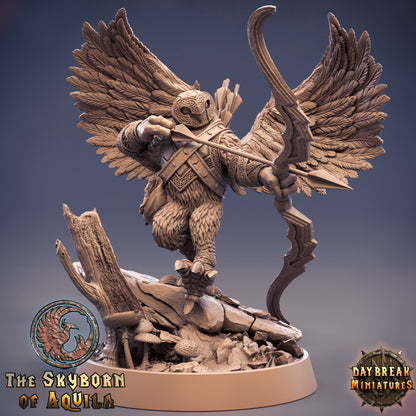 Bird Folk - The Skyborn of Aquila | Tabletop or Display Scale | D&D Mini | Daybreak Miniatures