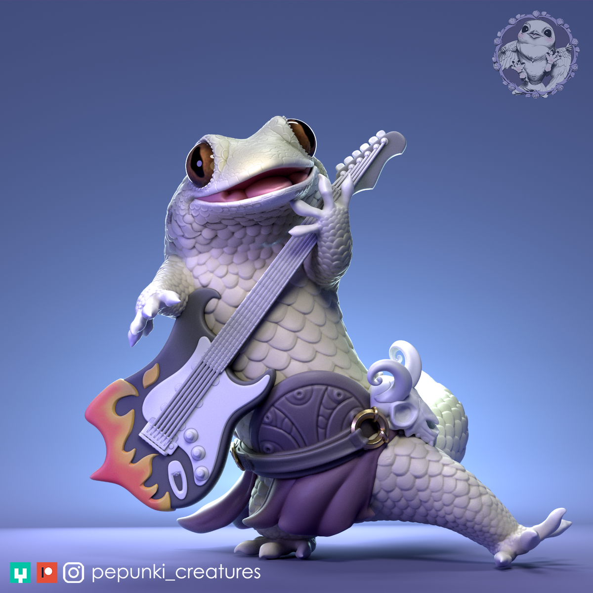 Princesa Lechuza Común | Escala para juego de mesa o exhibición | Miniatura de D&D Humblewood TTRPG | Criaturas Pepunki