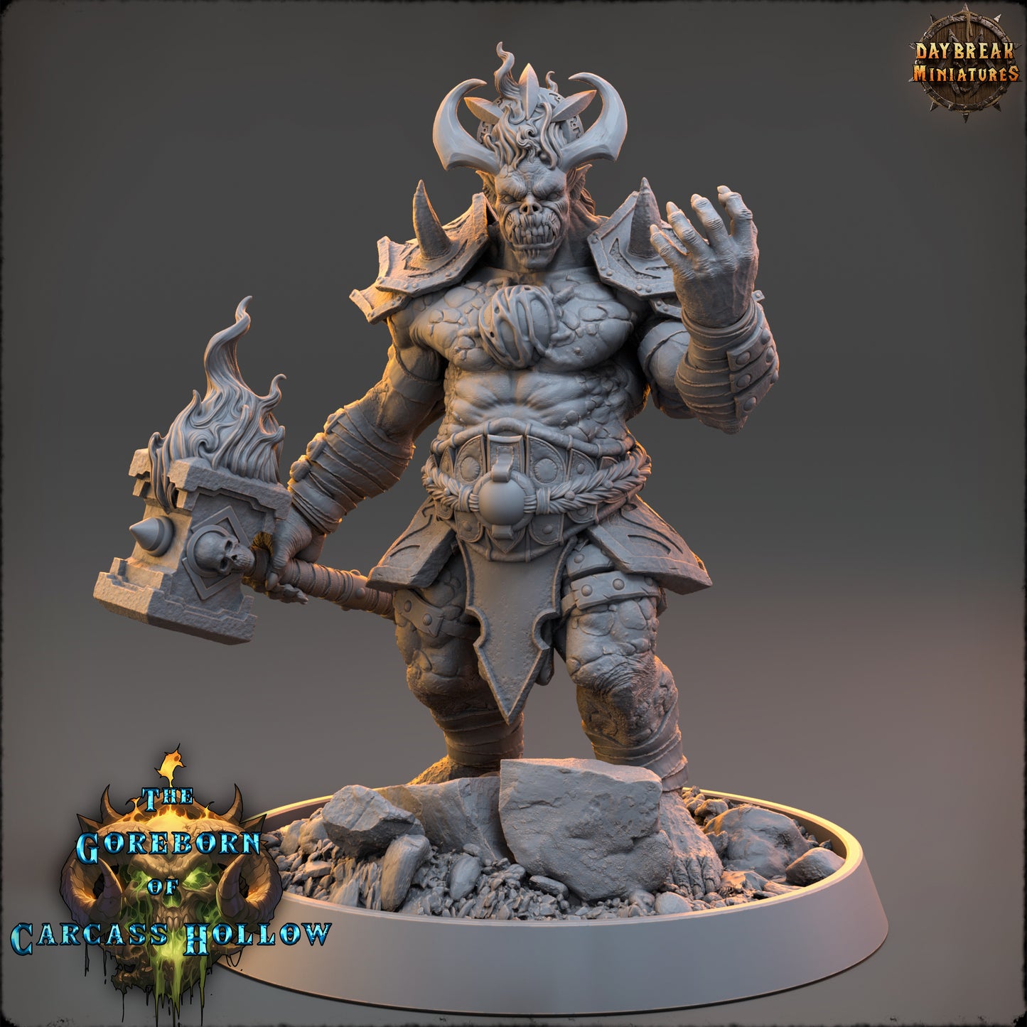 Demons - The Goreborn of Carcass Hollow | Tabletop or Display Scale | D&D Mini + Terrain | Daybreak Miniatures