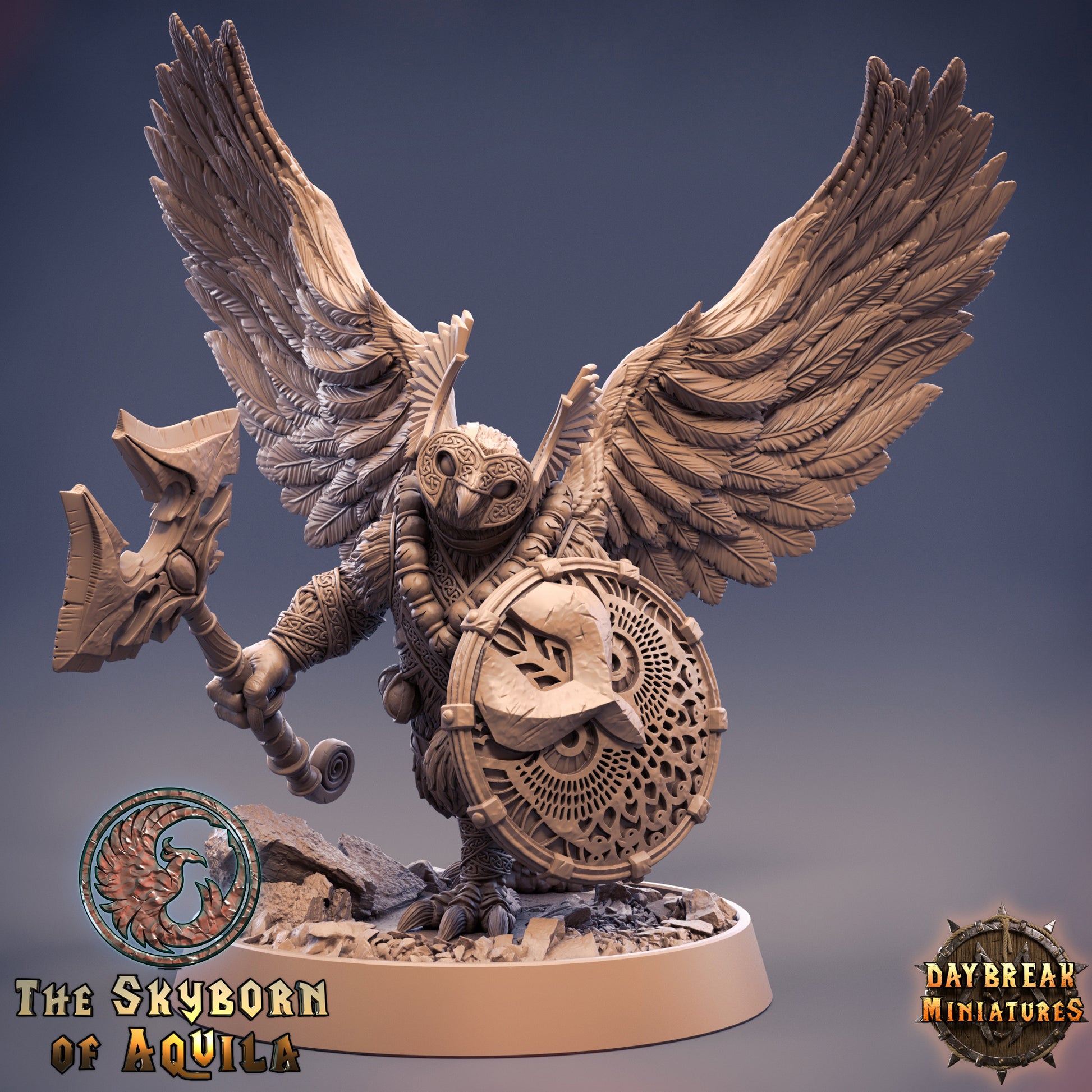 Bird Folk - The Skyborn of Aquila | Tabletop or Display Scale | D&D Mini | Daybreak Miniatures