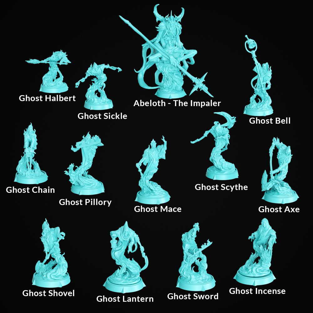 Ghost Army, NPC Set | DnD Miniature Character | Cripta Studios - Tattles Told 3D