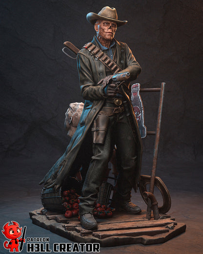1:10 Wasteland Gunslinger | Resin Garage Kit Figure Game Fan Art | h3LL creator