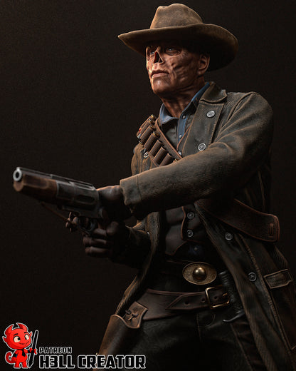 1:10 Wasteland Gunslinger | Resin Garage Kit Figure Game Fan Art | h3LL creator