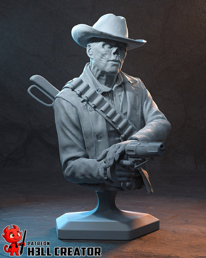 1:10 Wasteland Gunslinger | Resin Garage Kit Figure Game Fan Art | h3LL creator
