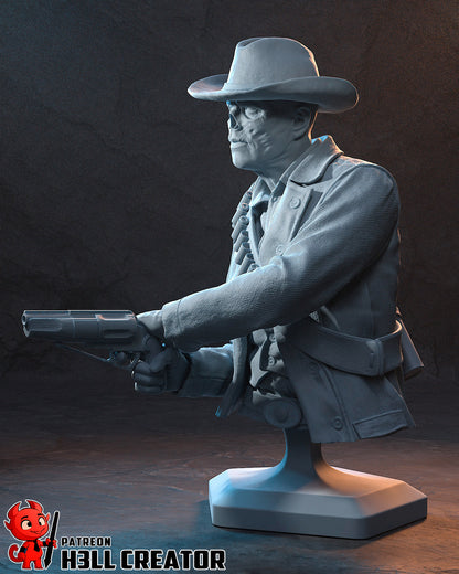 1:10 Wasteland Gunslinger | Resin Garage Kit Figure Game Fan Art | h3LL creator