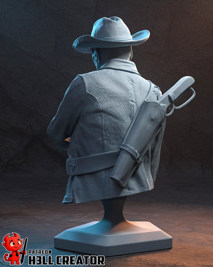 1:10 Wasteland Gunslinger | Resin Garage Kit Figure Game Fan Art | h3LL creator