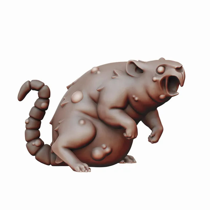 Giant Rat Full Set | D&D TTRPG Miniature | Manuel Boria