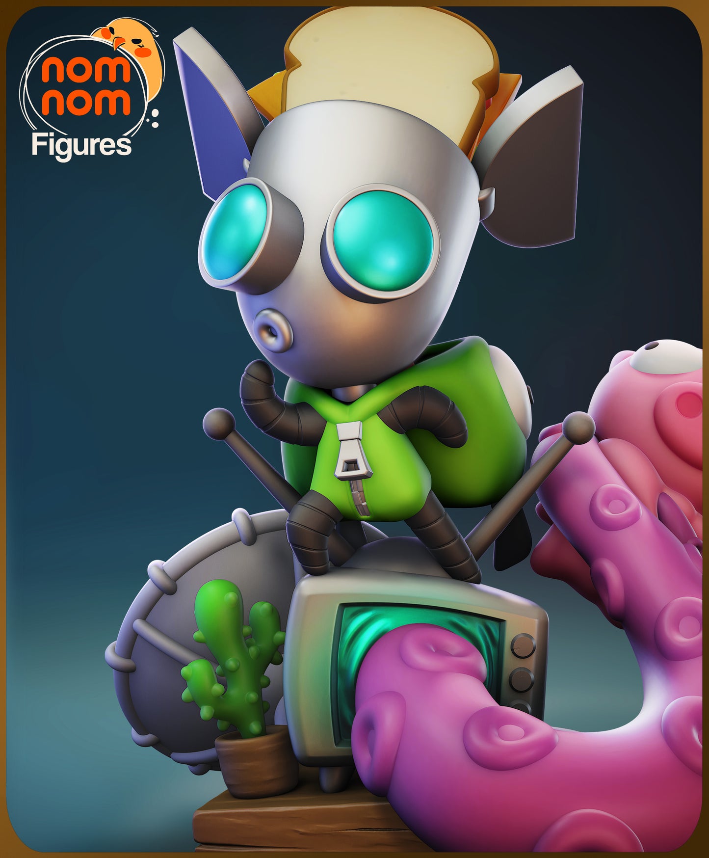 Chibi Robot Space Gremlin | Resin Garage Kit Figure Anime Fan Art | Nomnom Figures