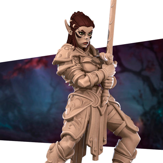 Githyanki Fighter | D&D Pathfinder TTRPG Miniature | Bite the Bullet