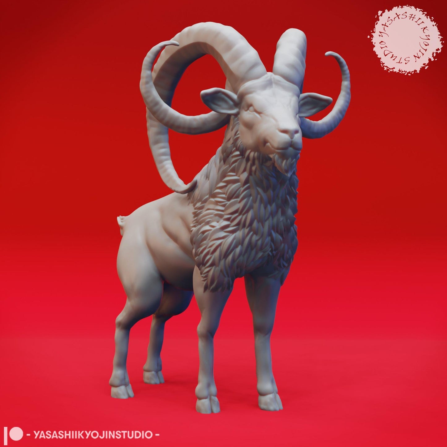Giant Goats | TTRPG Monster Miniature | Yasashii Kyojin Studio