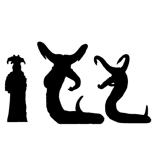 Miniature of a Gricks creature from D&D TTRPG, designed by Tattles Told 3D, shown in a detailed, pose-ready figure.