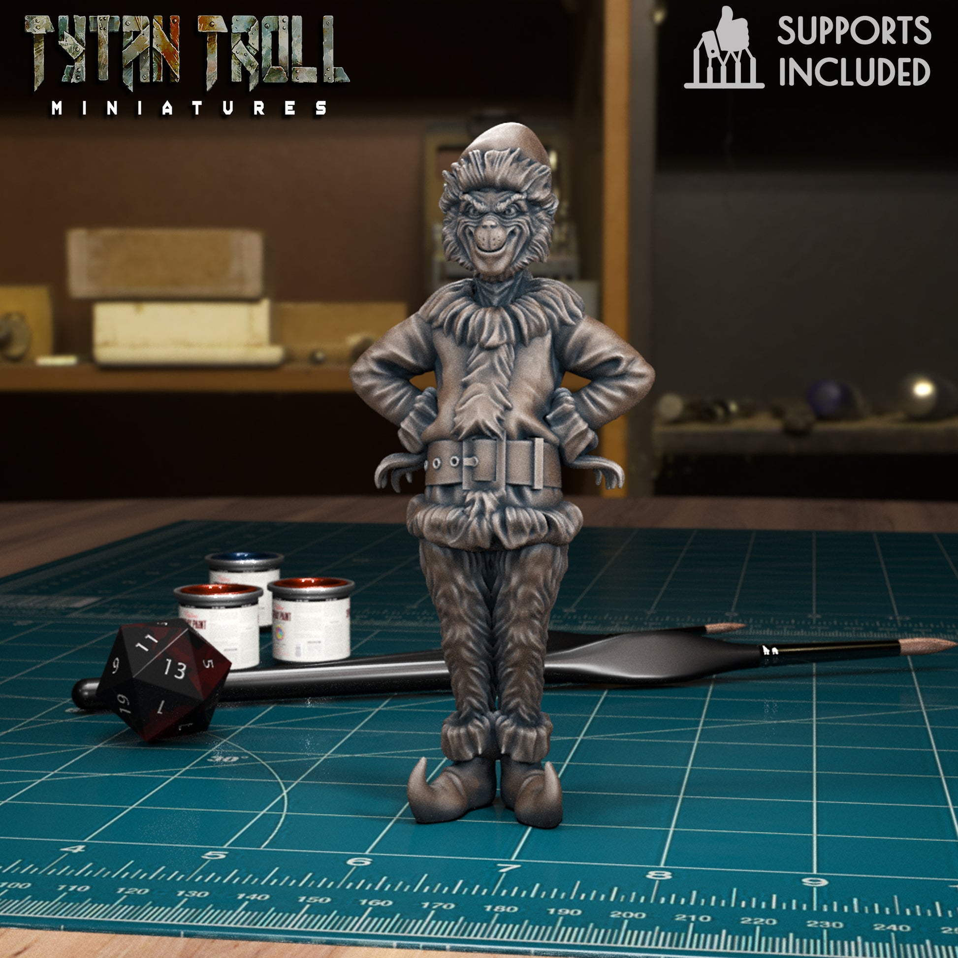 Christmas Xmas Collection | D&D TTRPG Mini or Decorations | TytanTroll Miniatures