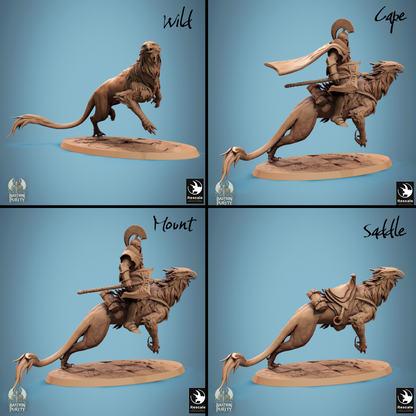 Rescaled Gryph Pack miniature from Bastion of Purity Warband by Tattles Told 3D, featuring detailed griffin figures for D&D tabletop gaming.