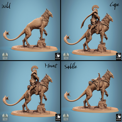 Gryph Pack Bastion of Purity Warband miniature by Tattles Told 3D, featuring a detailed gryph in a noble stance for D&D tabletop gaming.