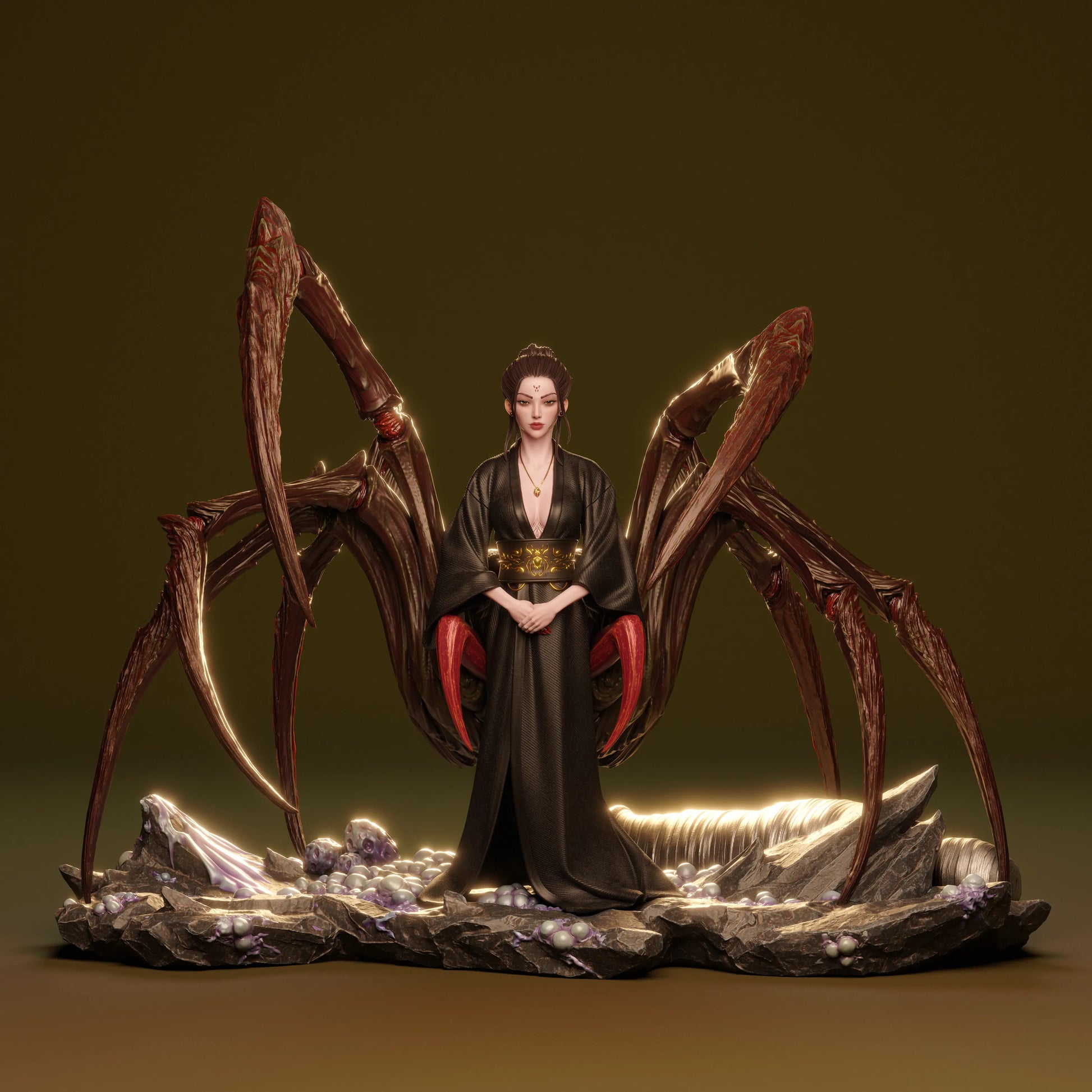 1:12 Queen Spider | 3D Printed Resin Garage Kit Figure | CA 3D Studios