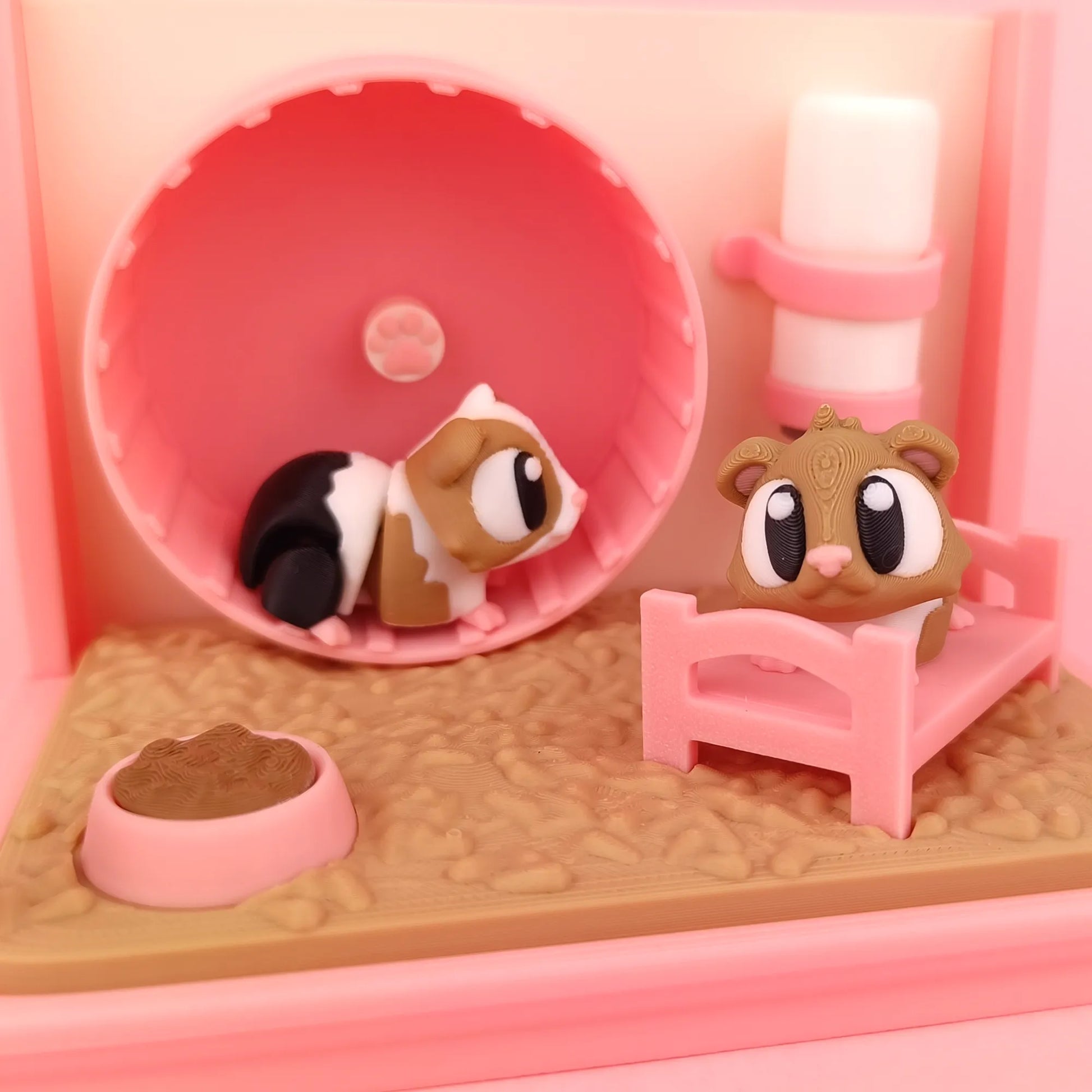 Flexi Guinea Pigs & Cage Playset | 3DGOB - Tattles Told 3D