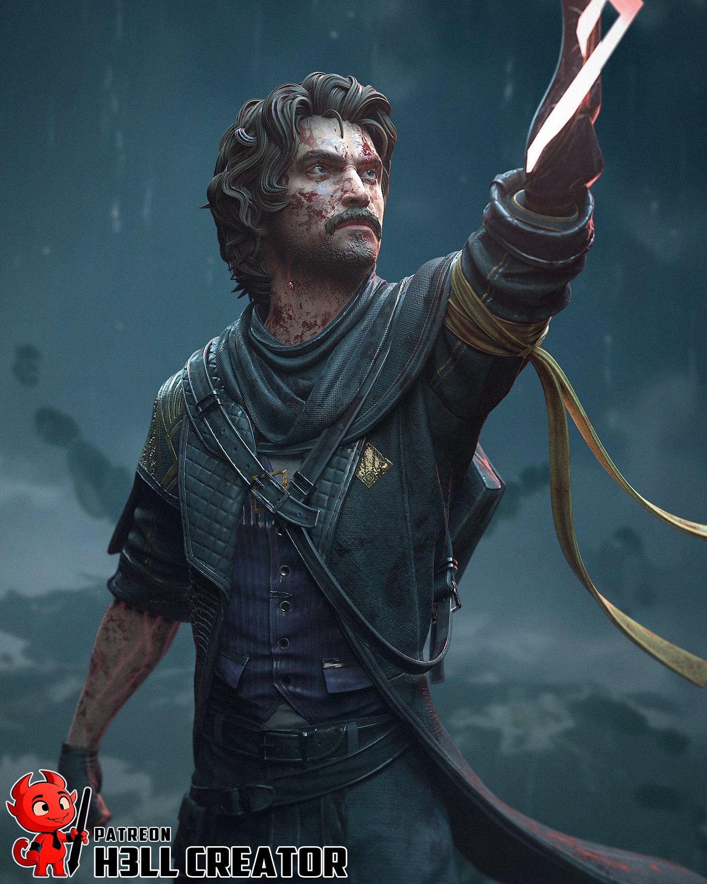 1:12 Expedition Engineer | Resin Garage Kit Figure Game Fan Art | h3LL creator