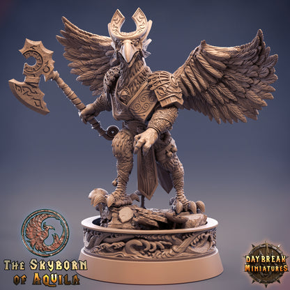 Bird Folk - The Skyborn of Aquila | Tabletop or Display Scale | D&D Mini | Daybreak Miniatures