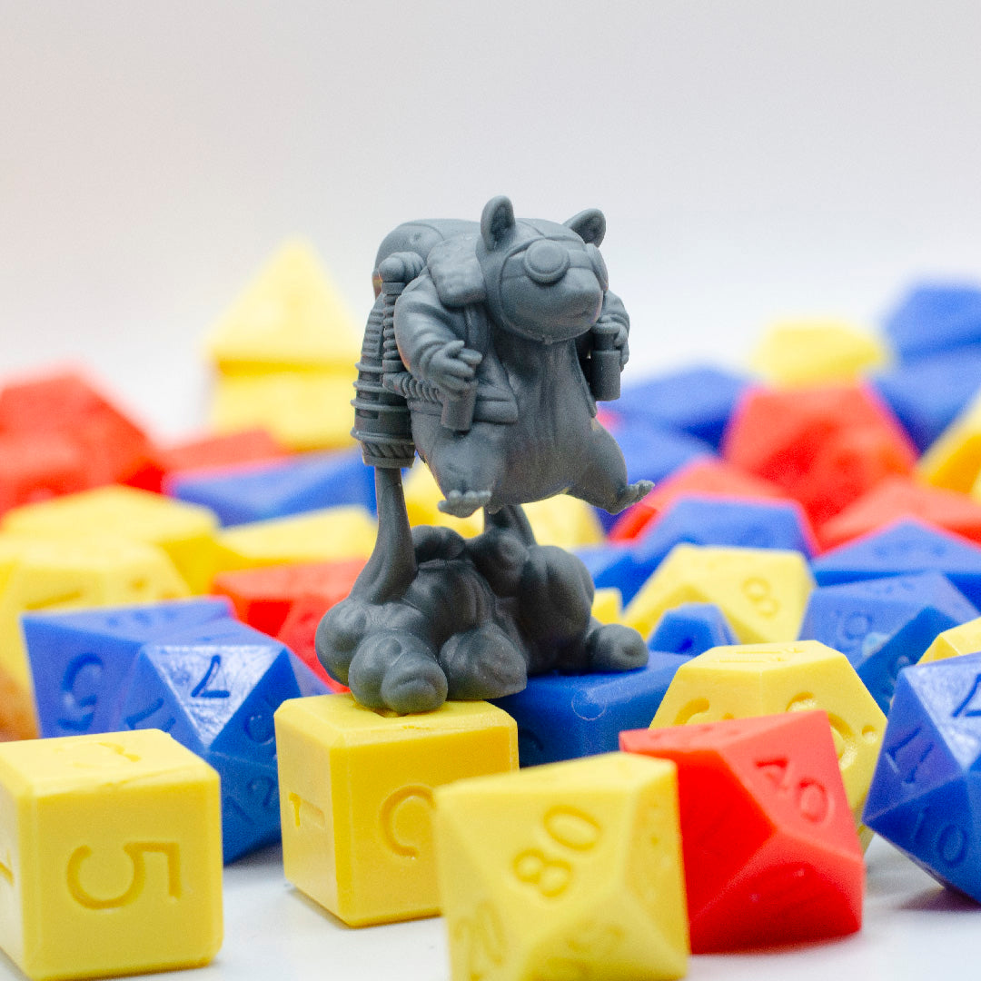 Giant Space Hamster, Rocket Ham | Gaming Miniature TTRPG D&D | Found Family Adventurecrafts