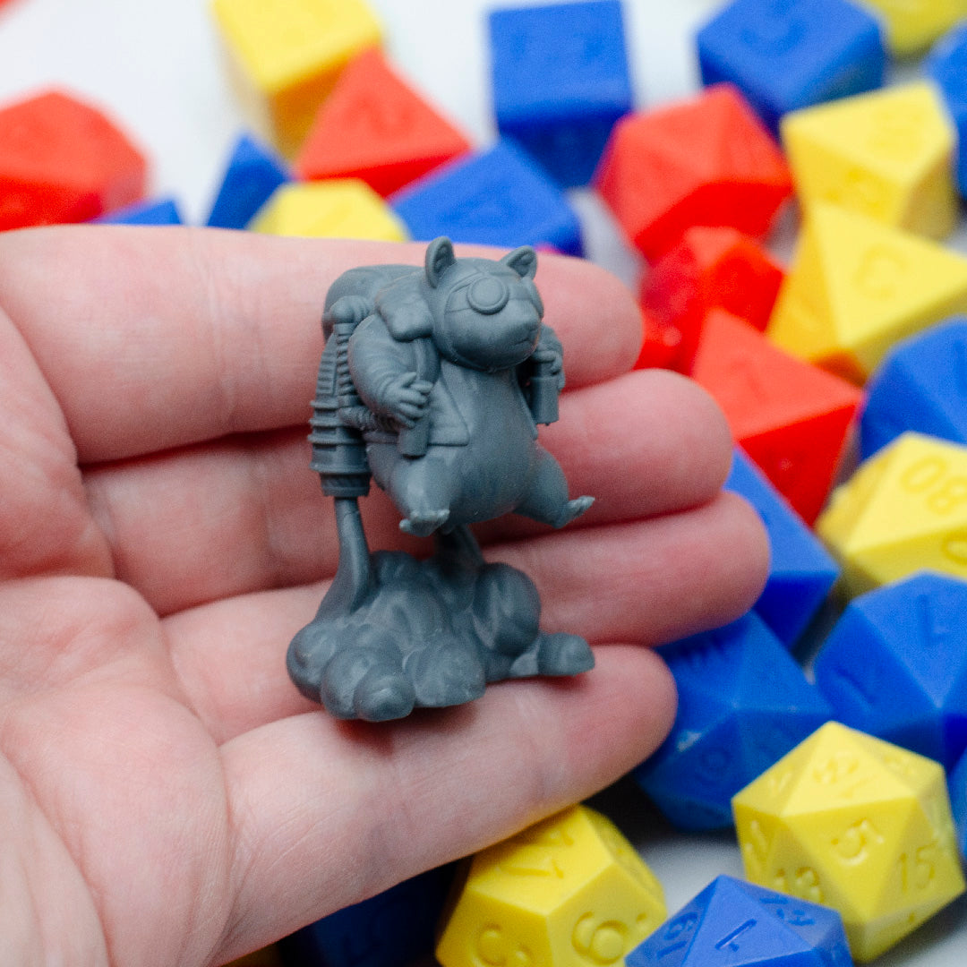 Giant Space Hamster, Rocket Ham | Gaming Miniature TTRPG D&D | Found Family Adventurecrafts