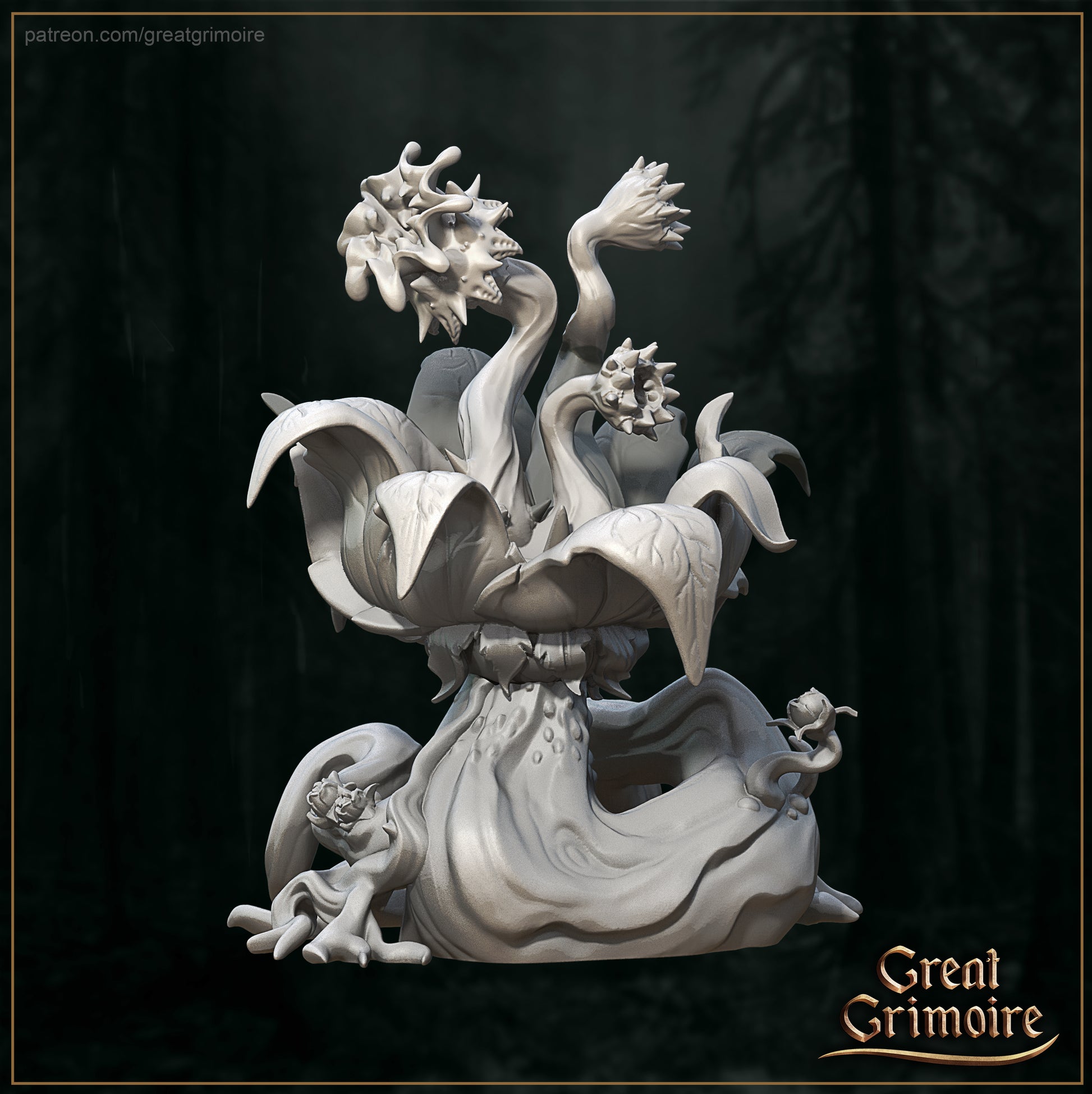 Wicked Hills Asylum Garden Set, Creepy, Halloween | D&D TTRPG Miniature | Great Grimoire