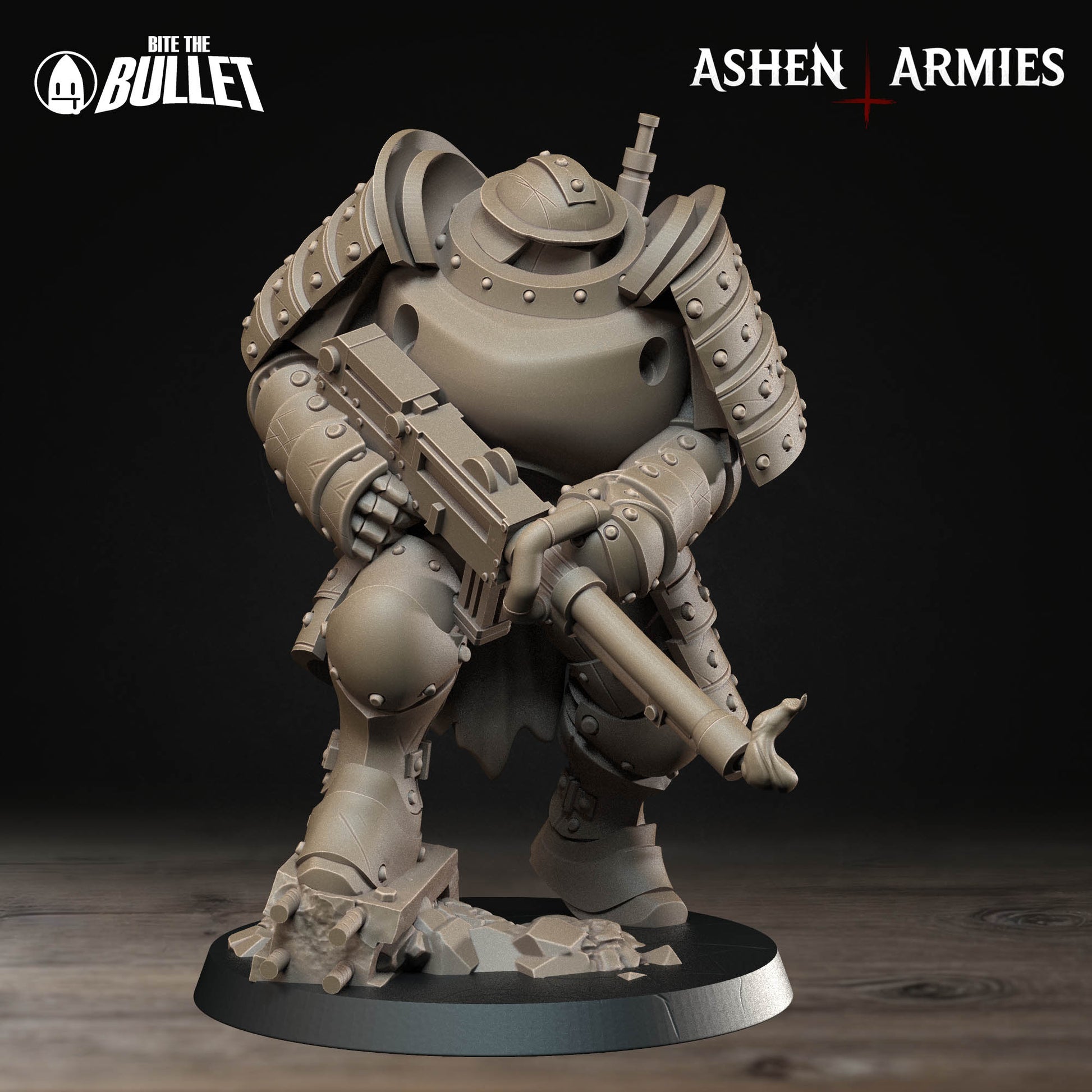 Bullet Crusade, Holy Shogunate, Heavy Infantry Heavy Shotgun | D&D Pathfinder TTRPG Miniature | Bite the Bullet