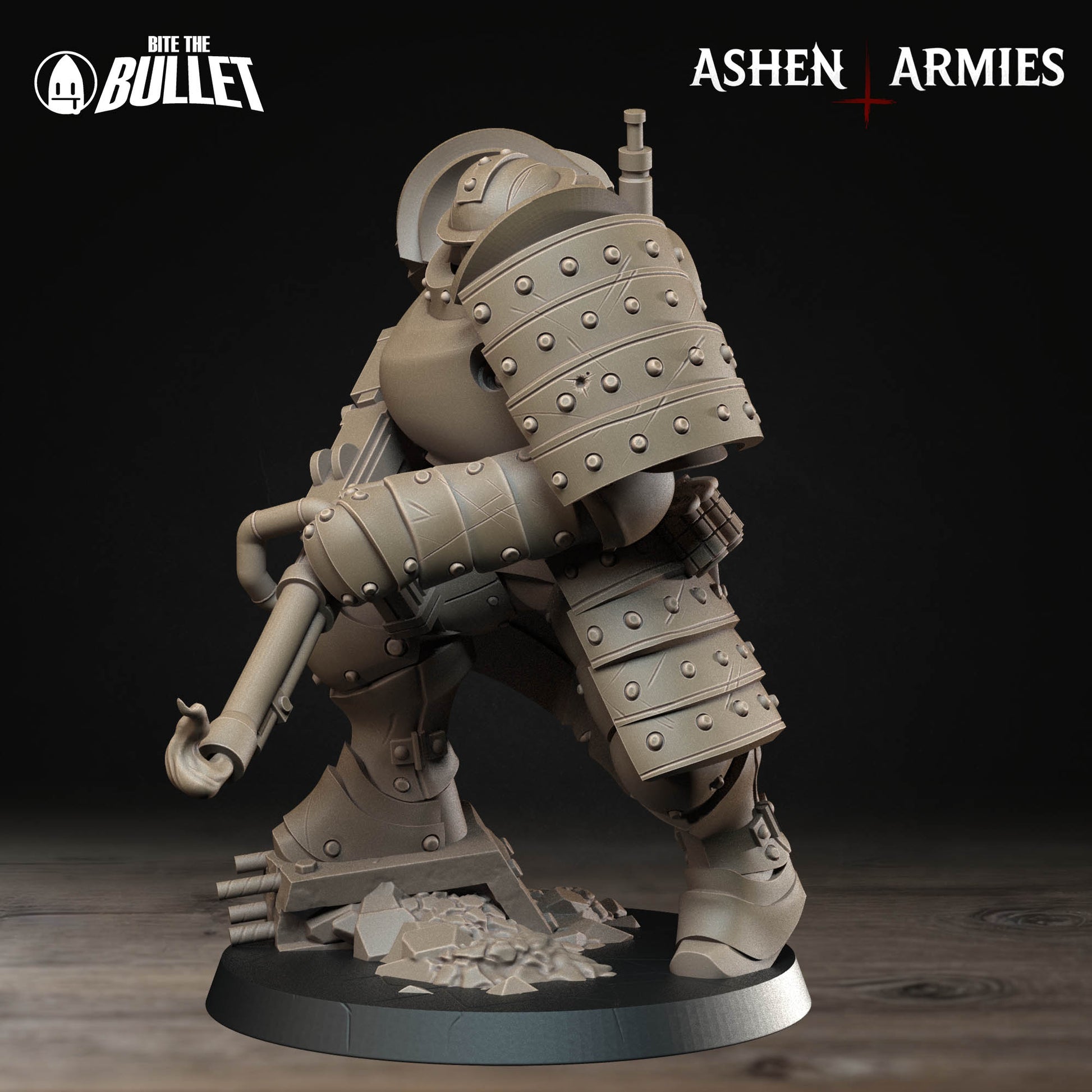 Bullet Crusade, Holy Shogunate, Heavy Infantry Heavy Shotgun | D&D Pathfinder TTRPG Miniature | Bite the Bullet