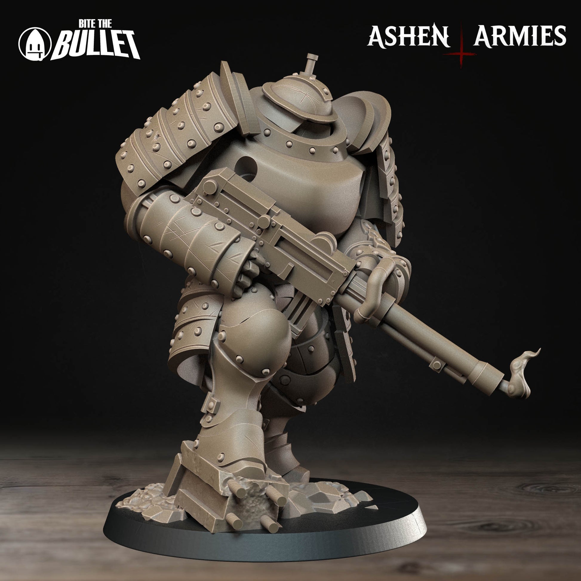 Bullet Crusade, Holy Shogunate, Heavy Infantry Heavy Shotgun | D&D Pathfinder TTRPG Miniature | Bite the Bullet