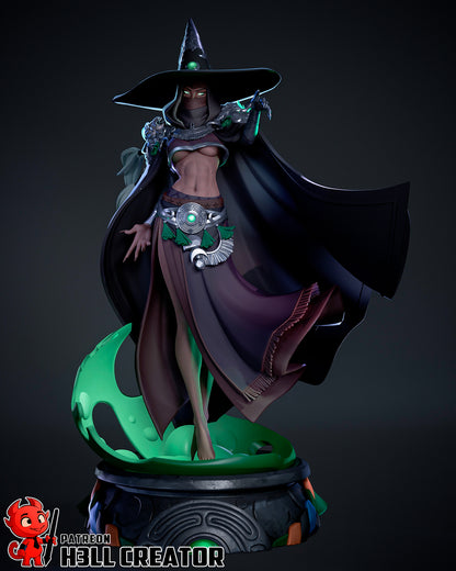 1:12 Goddess of Witchcraft | Resin Garage Kit Figure Game Fan Art | h3LL creator
