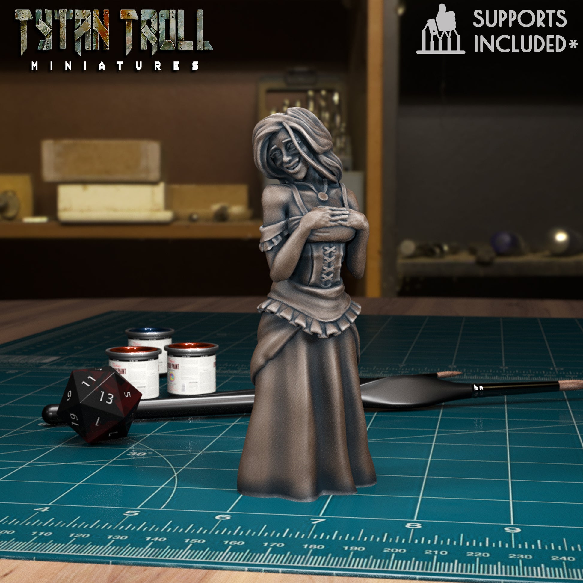 CoS Helga Ruvak | D&D TTRPG Mini | TytanTroll Miniatures