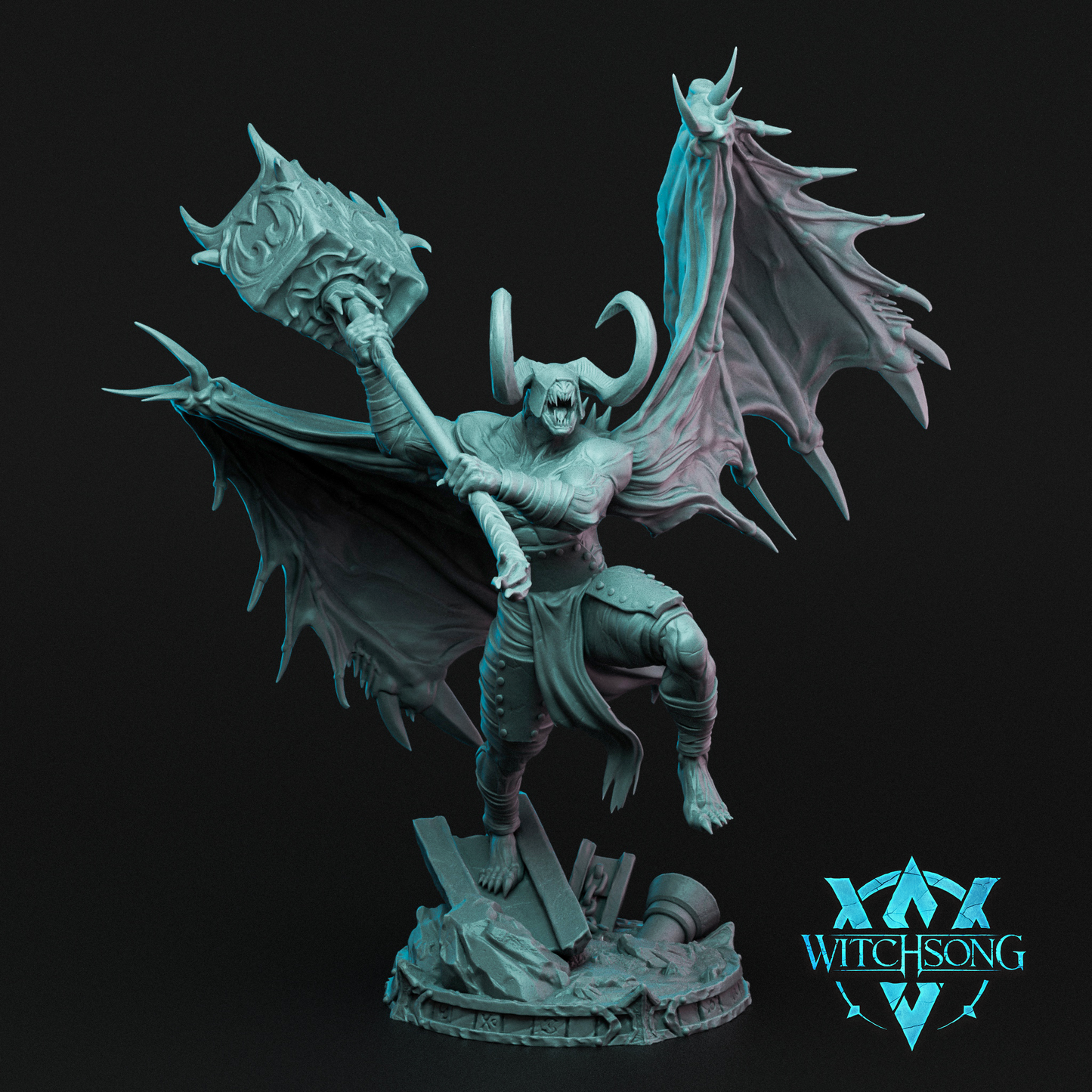 The Hellforged Warband | Tabletop Gaming Mini or Bust | D&D TTRPG Monster Miniature Statue | Witchsong Miniatures