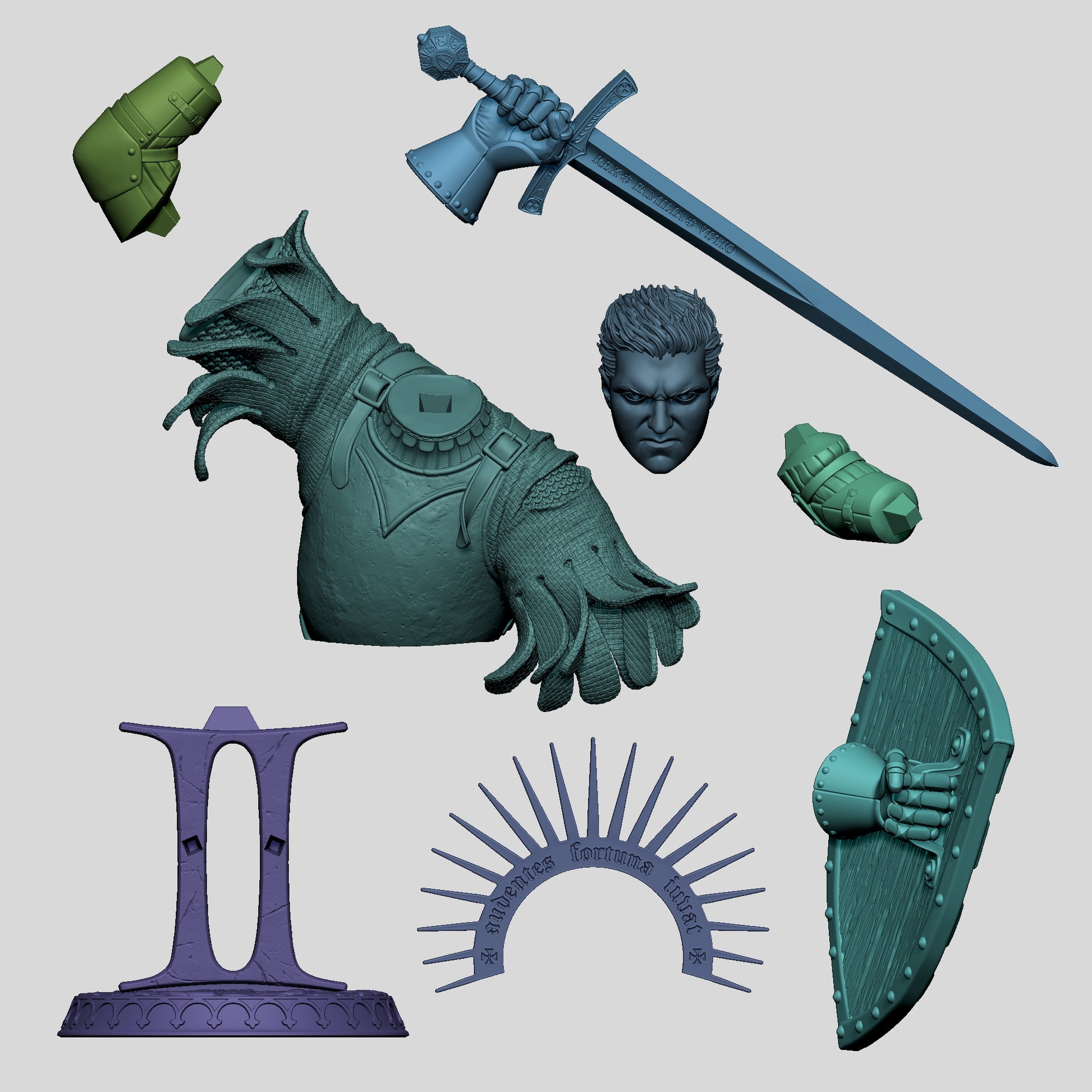 Warrior Henry Bust | Resin Garage Kit | Volition Miniatures