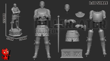 1:10 Man-at-Arms | Resin Garage Kit Figure Game Fan Art | h3LL creator