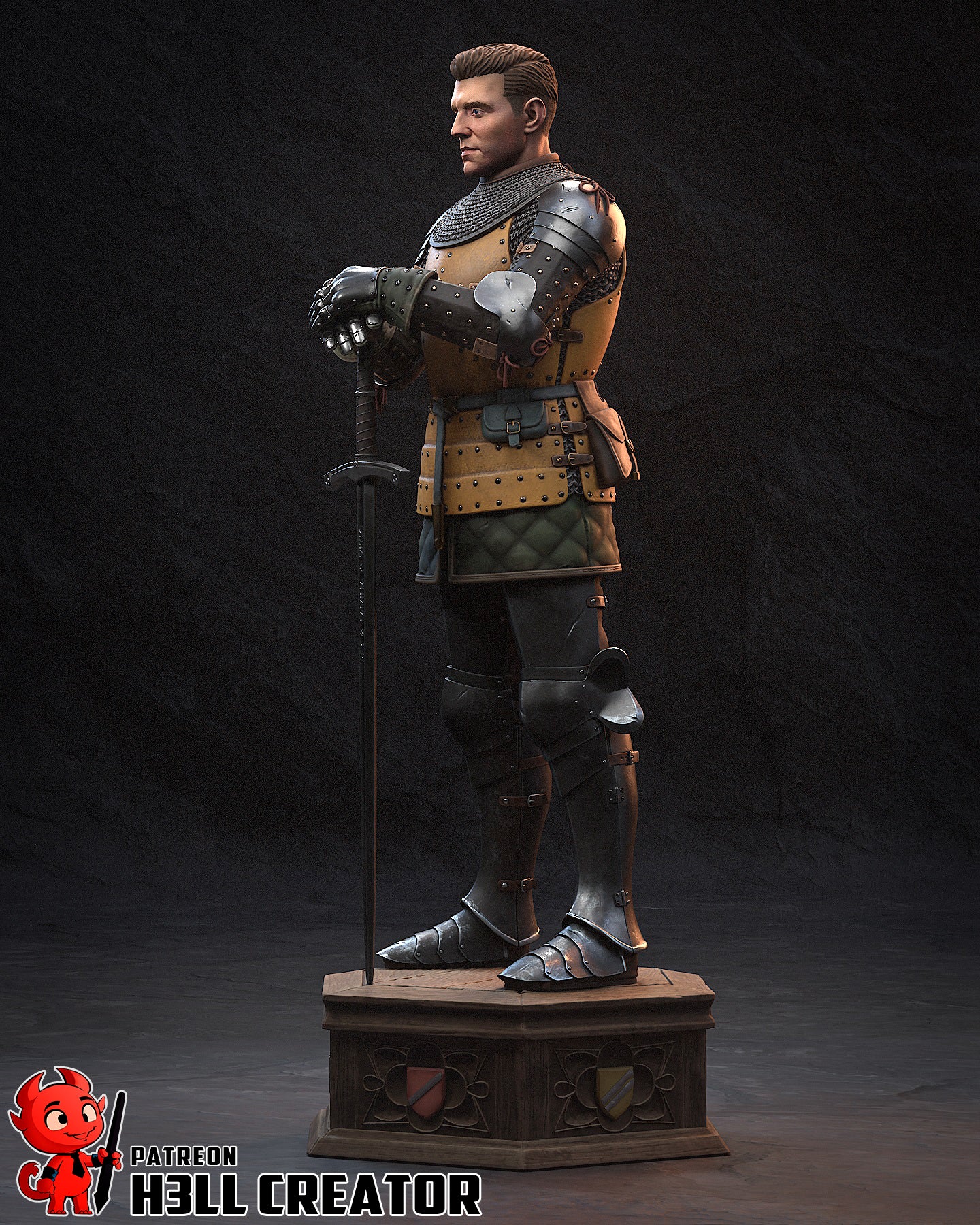 1:10 Man-at-Arms | Resin Garage Kit Figure Game Fan Art | h3LL creator