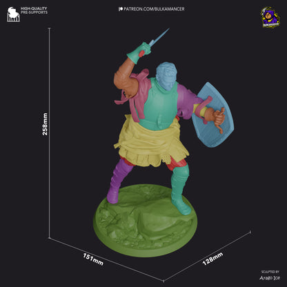 Local Hero | Resin Garage Kit Figure Game Fan Art | Bulkamancer Sculpts