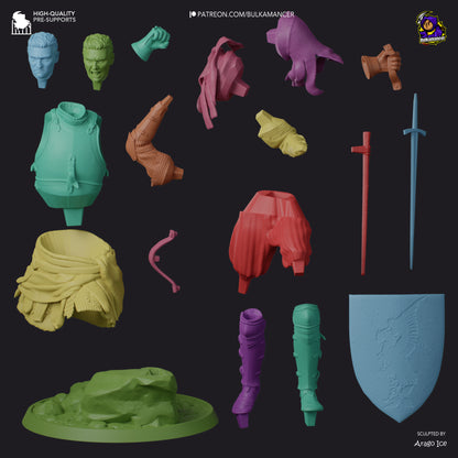 Local Hero | Resin Garage Kit Figure Game Fan Art | Bulkamancer Sculpts