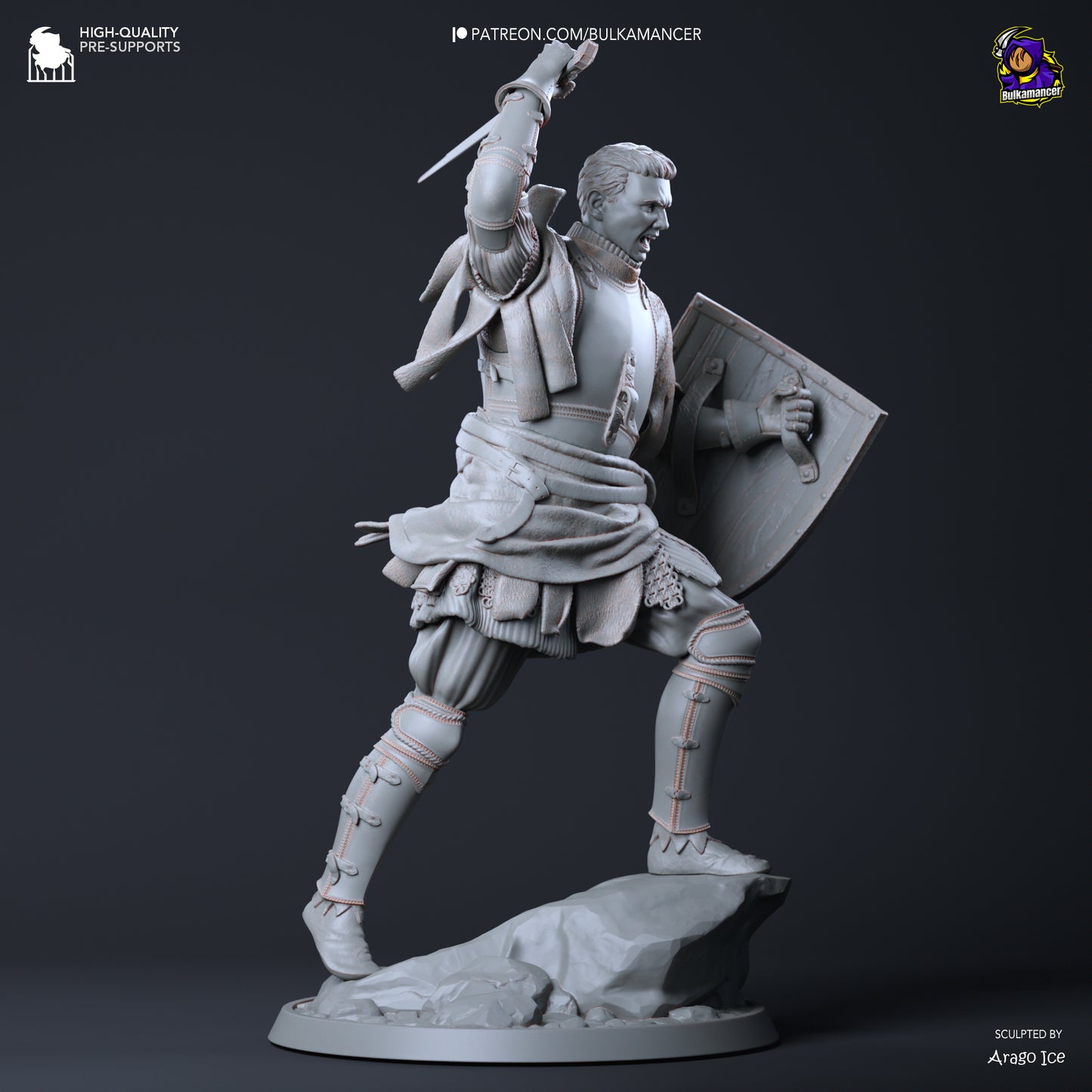 Local Hero | Resin Garage Kit Figure Game Fan Art | Bulkamancer Sculpts