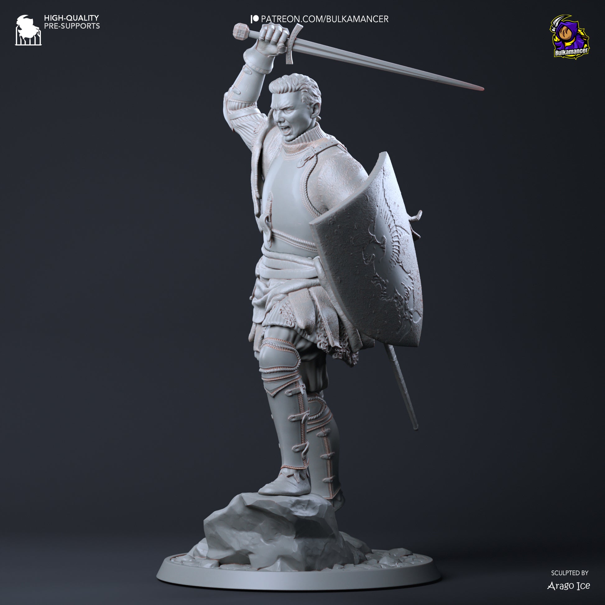 Local Hero | Resin Garage Kit Figure Game Fan Art | Bulkamancer Sculpts