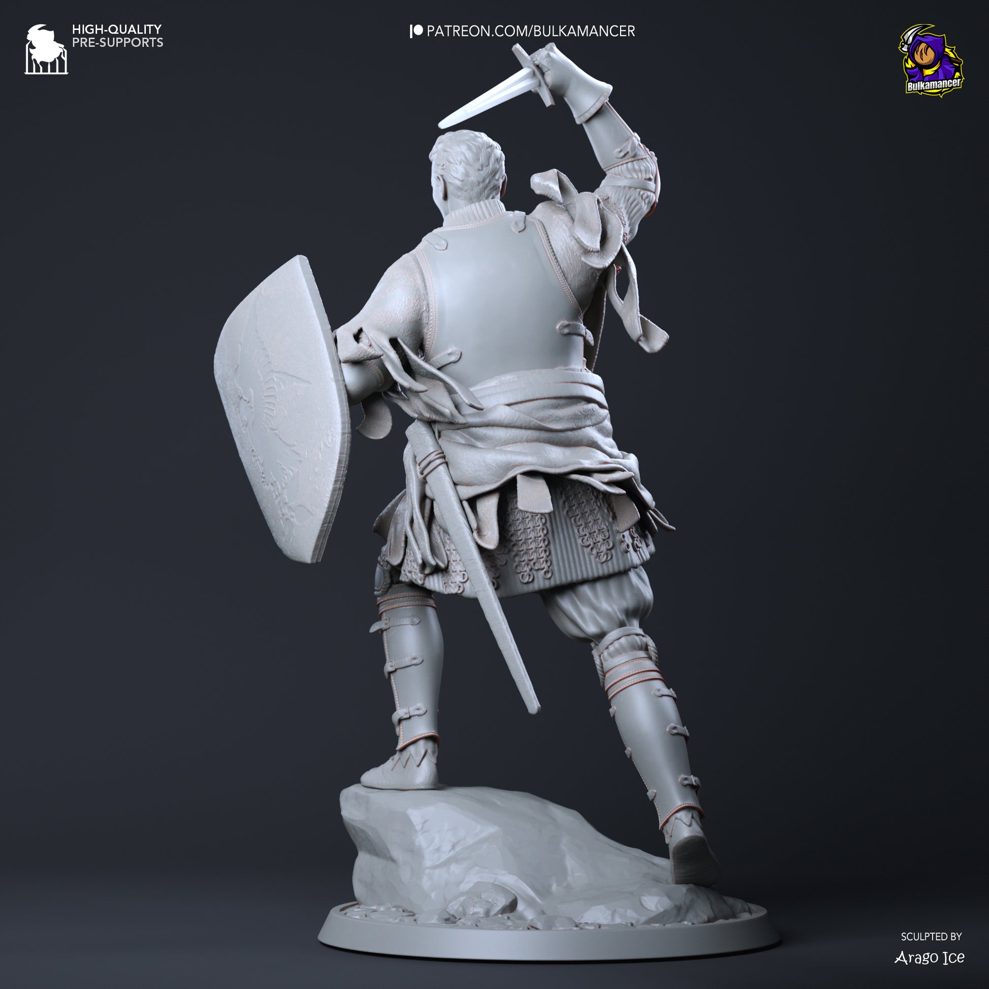 Local Hero | Resin Garage Kit Figure Game Fan Art | Bulkamancer Sculpts