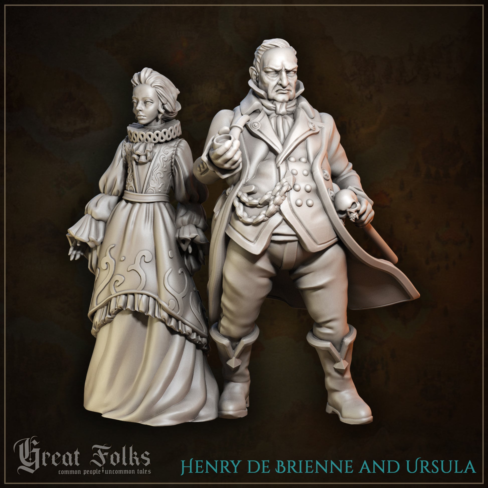 Great Folks, Part 1 | NPCs, Villagers, Nobles, Orphans, Criminals | Tabletop Gaming Miniatures Collection | Great Grimoire