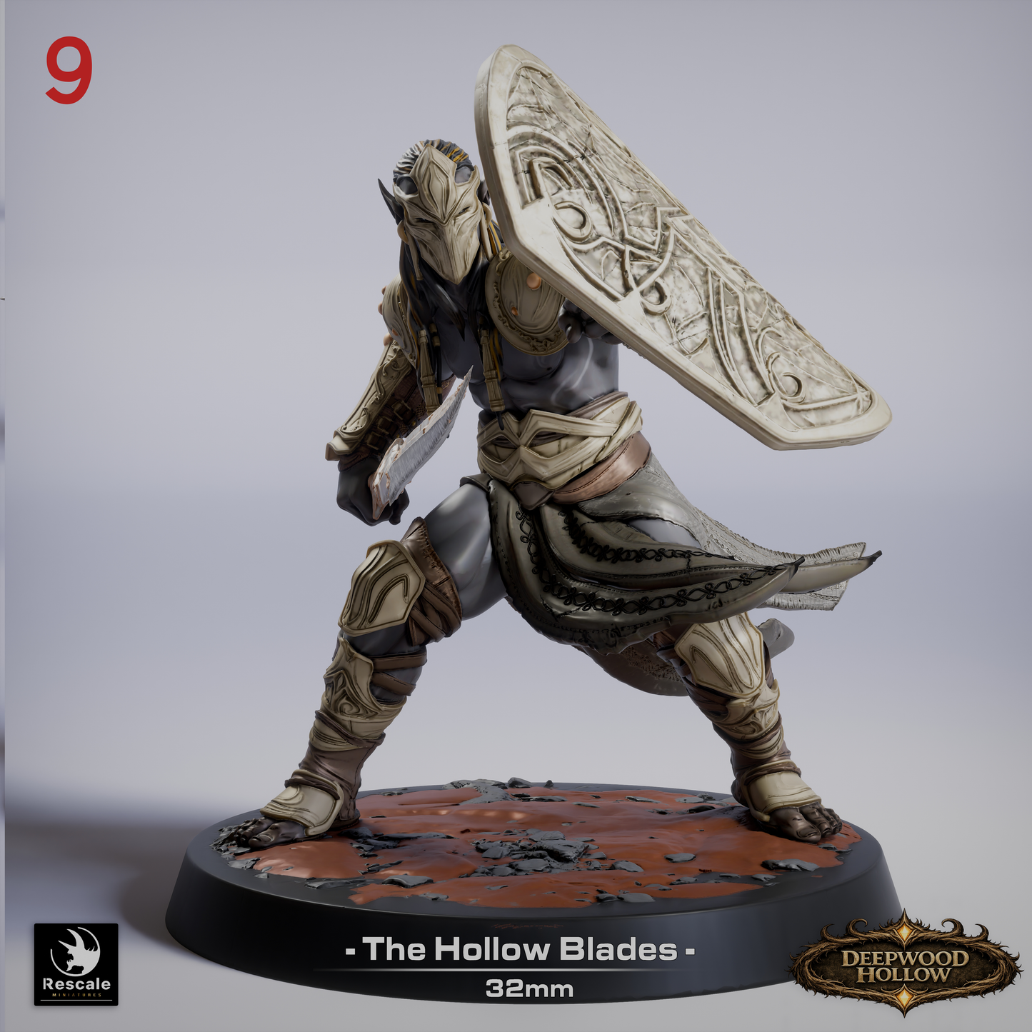 Dark Elves, The Hollow Blades | Deepwood Hollow | D&D TTRPG Miniature | Rescale Miniatures