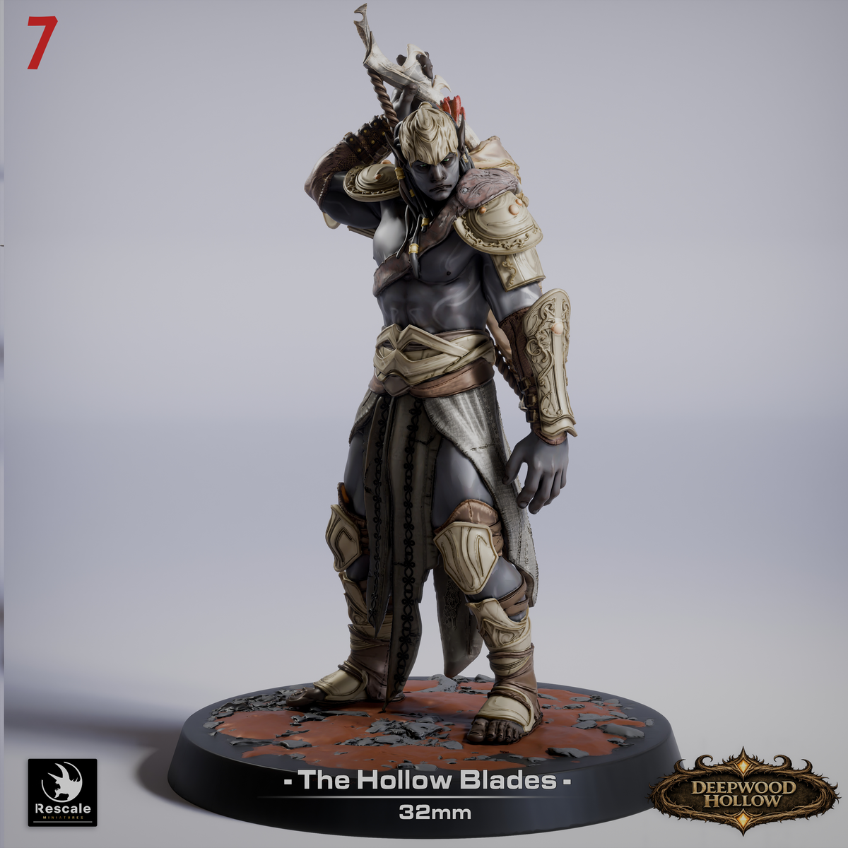 Dark Elves, The Hollow Blades | Deepwood Hollow | D&D TTRPG Miniature | Rescale Miniatures