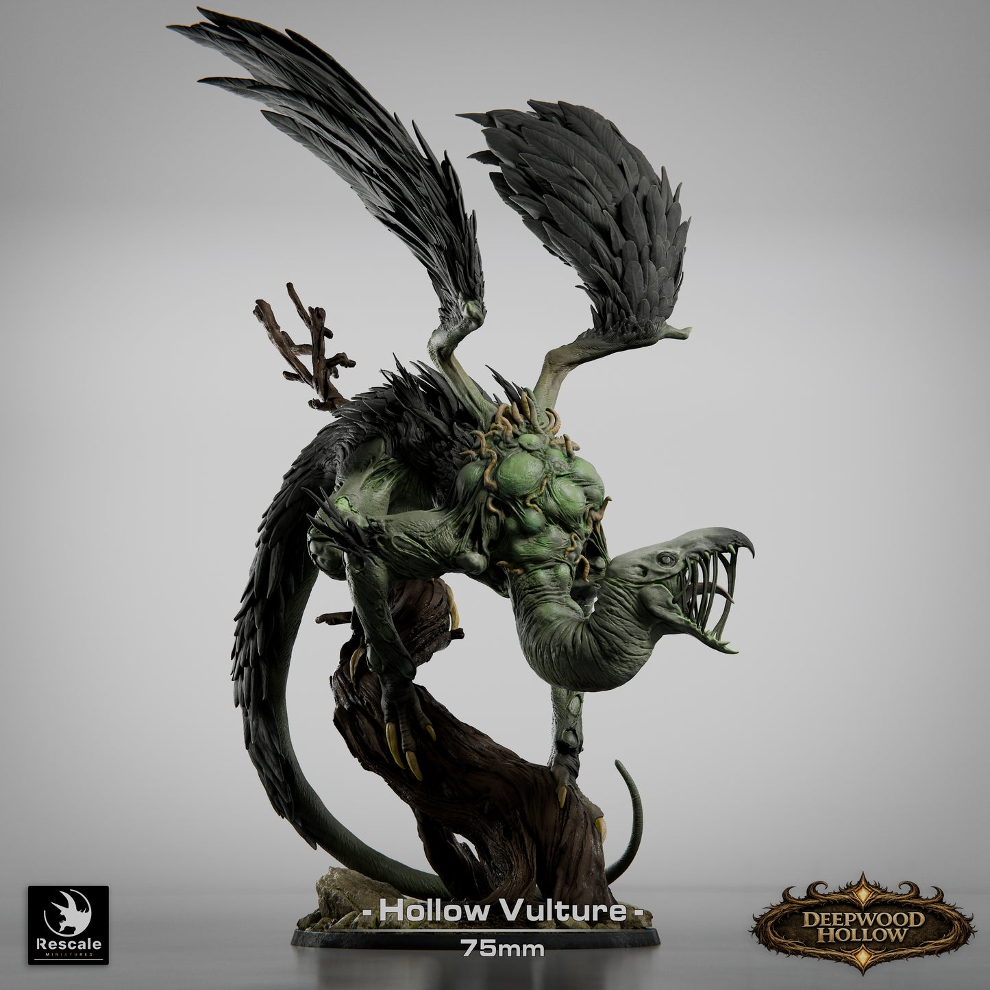 Devastador Ghoul, Banda de Guerra Ghoul No Muerto de Sangre Rota | ESCALA DE MESA | Miniatura de monstruo para D&D TTRPG | Reescalar Miniaturas