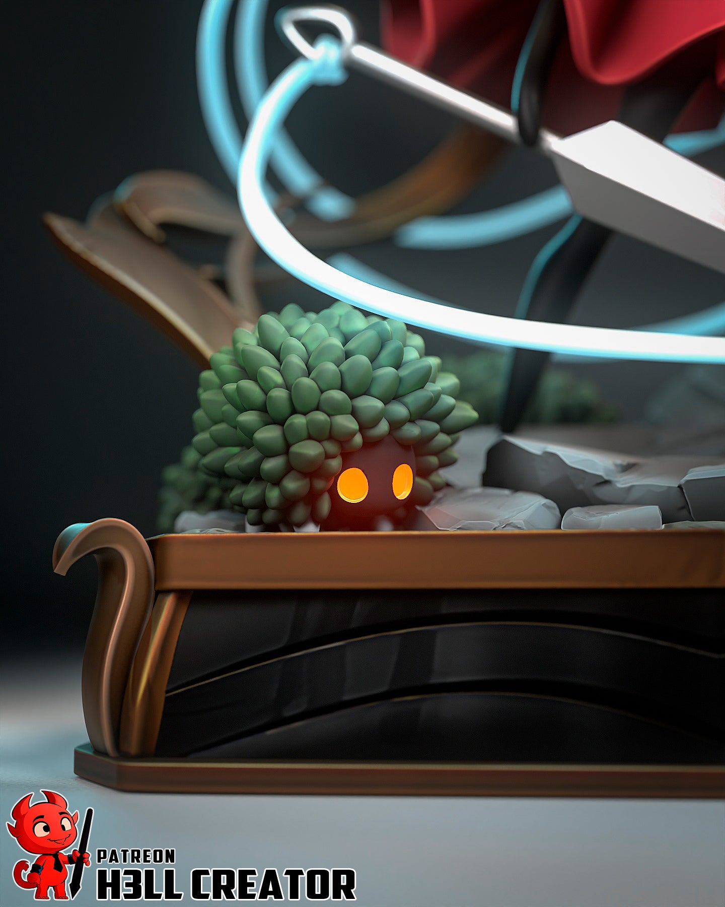 1:12 Princess-Protector | Resin Garage Kit Figure Game Fan Art | h3LL creator